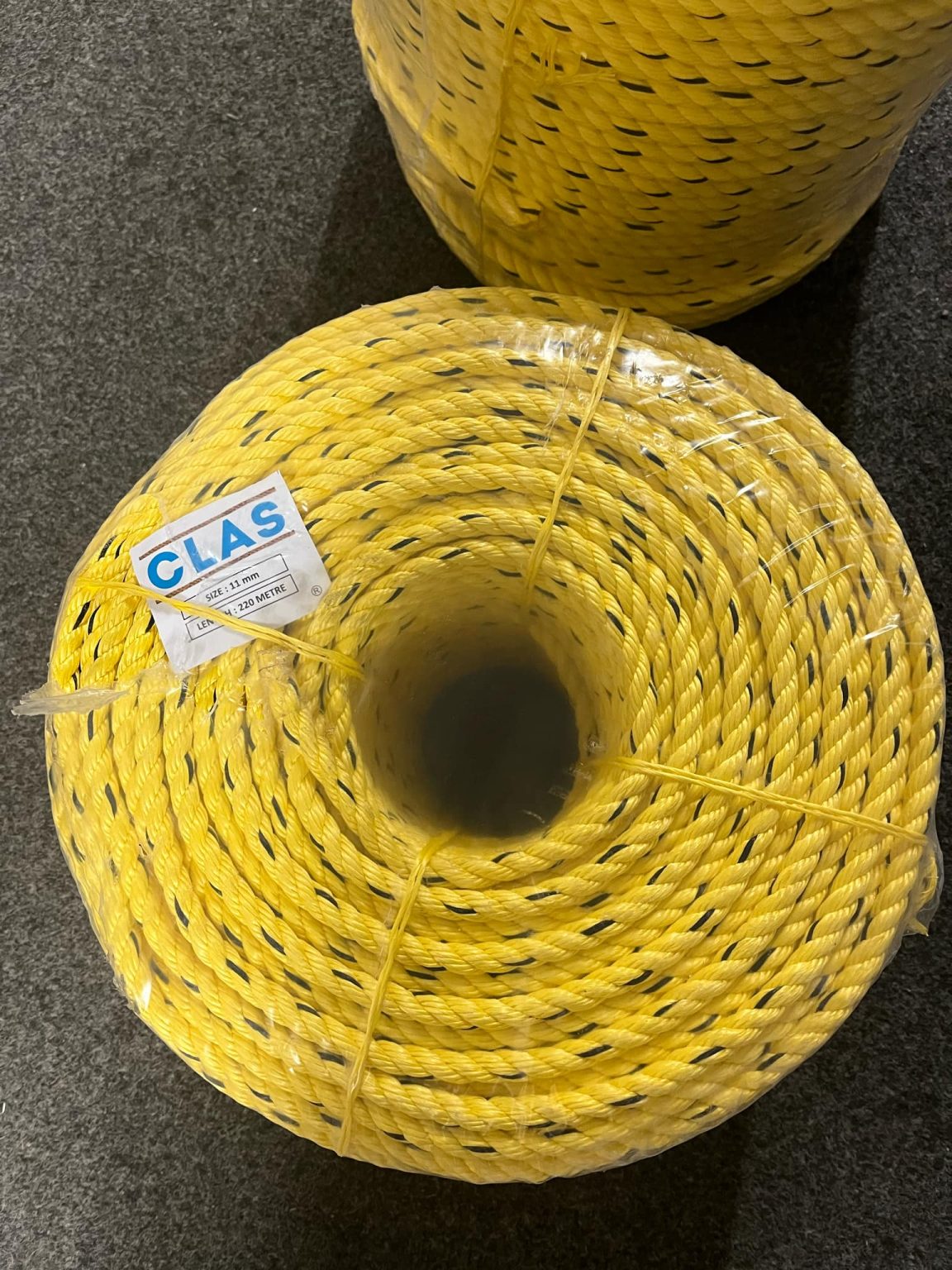 Polyclas 3 Strand Yellow Unleaded Rope – CLAS Supplies