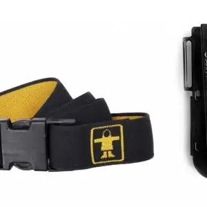 Guy Cotten Adjustable Black Elastic Belt with Fastening clip with Knife Sheath (Knife not included)